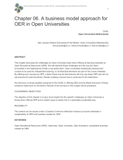 1 - Open Educational Resources and Social Networks