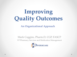 Mark Coggins, PharmD, CGP, FASCP, VP Pharmacy