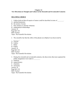 Chapter 14 New Directions in Thought and Culture in the Sixteenth