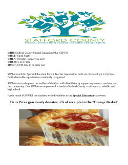 Cici`s Pizza graciously donates 12% of receipts in the &ldquo;Orange Basket&rdquo;