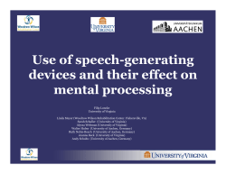 Use of speech-generating devices and their effect on mental