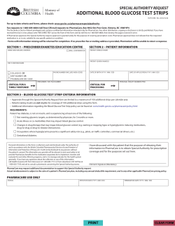 Additional Blood Glucose Test Strips