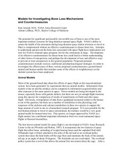 Models for Investigating Bone Loss Mechanisms