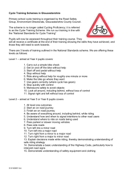 Cycle Training Schemes in Gloucestershire