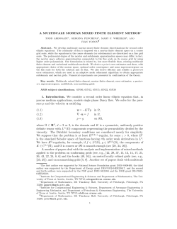 A MULTISCALE MORTAR MIXED FINITE ELEMENT METHOD&lowast; 1