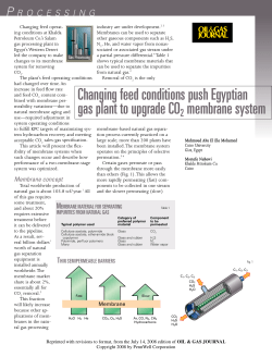 UOP Egyptian Gas Plant Membrane Upgrade Case Study