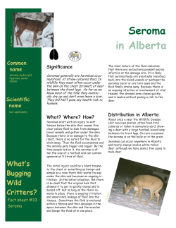 in Alberta Seroma