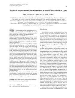 Regional assessment of plant invasions across different
