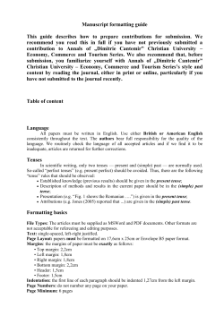 Manuscript formatting guide
