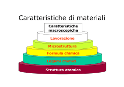 Caratteristiche di materiali