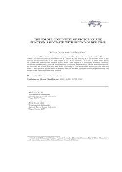 the h&uml;older continutiy of vector-valued function associated with