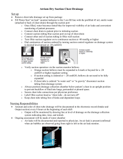 Atrium Dry Suction Chest Drainage