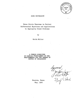 Three circle theorems in partial differential equations and