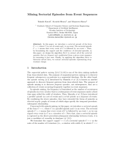 Mining Sectorial Episodes from Event Sequences