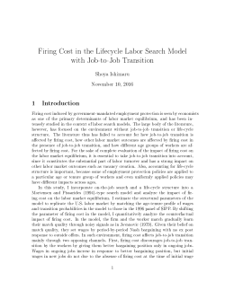 Firing Cost in the Lifecycle Labor Search Model with Job-to