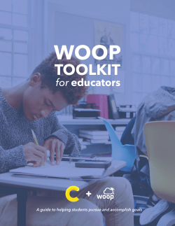 WOOP Toolkit for Educators