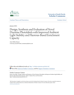 Design, Synthesis and Evaluation of Novel Diazirine Photolabels