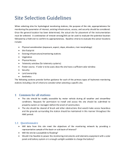 Site Selection Guidelines