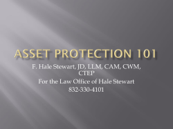 Asset Protection 101