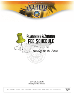 Planning Services Fees