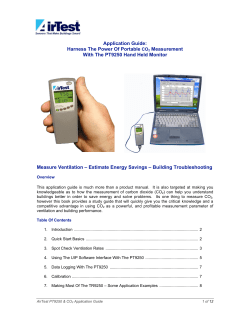 AirTest Application Guide For CO2 Measurement