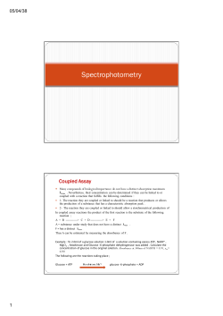 Spectrophotometry