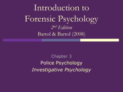 Forensic Psychology