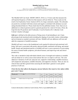 Mindfulness and yoga for embodied self