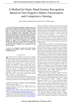 A Method for Static Hand Gesture Recognition Based on Non