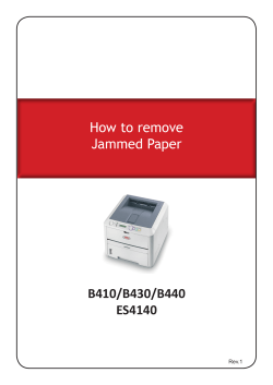 How to remove Jammed Paper B410/B430/B440 ES4140