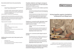 Acting together against clandestineemployment and illegal work