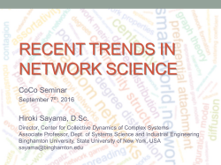 Complex systems and network science