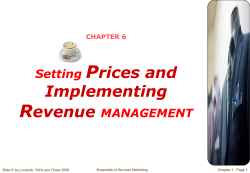 CHAPTER 6 Setting Prices and Implementing Revenue