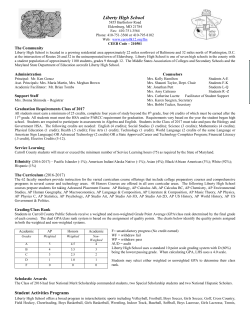 Liberty High School Profile - Carroll County Public Schools