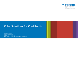 Color Solutions for Cool Roofs