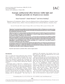 Synergic antibacterial effect between visible light and hydrogen