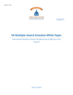 3. VA Has Established Acquisition Procedures that are Inconsistent