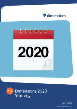 our Easy Read Strategy for 2020