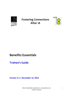 AB12 Benefits Essentials