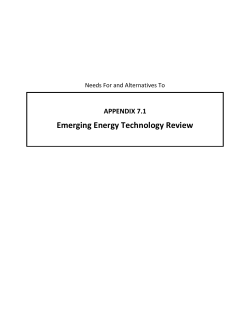 Emerging Energy Technology Review