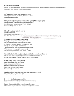 Dugout Mom cheers - Davis Youth Softball Association