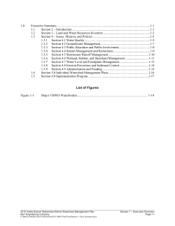 Title goes here - Valley Branch Watershed District