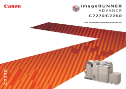 iR-ADV C7270/C7260 English Catalog