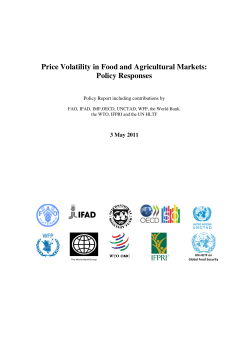 Price Volatility in Food and Agricultural Markets
