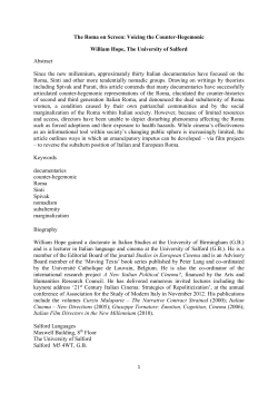 Roma Rights - University of Salford Institutional Repository