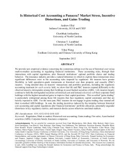 Is Historical Cost Accounting a Panacea? Market