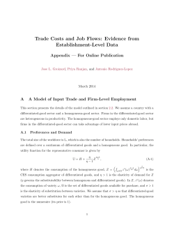Trade Costs and Job Flows: Evidence from Establishment