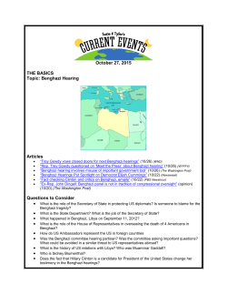 Benghazi Hearing - Classroom Law Project
