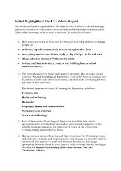 Initial Highlights of the Donaldson Report