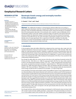 Barotropic kinetic energy and enstrophy transfers in the atmosphere